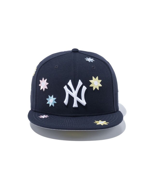WEGO NEWERA　59FIFTY　MLB　Flower　Embroidery 柄1