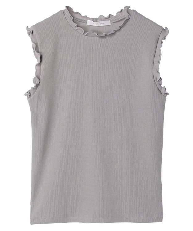 Green Parks ・Ｐｅｔｉｔ　Ｆｌｅｕｒ　メローｓｔリブタンクトップ Light Gray
