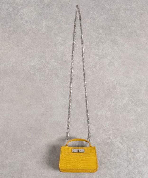 LA BAGAGERIE 【MONICA】マイクロチェーンバッグ イエロー