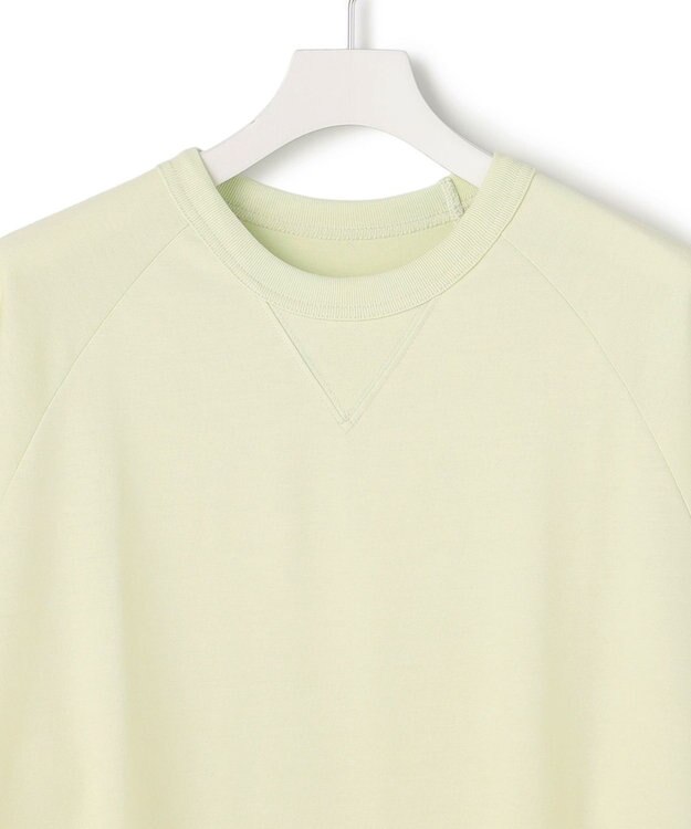 J.PRESS YORK STREET 【UNISEX】接触冷感 ラグランスリーブTシャツ ライトグリーン系