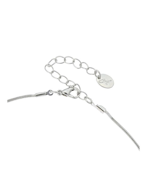 AMERICAN HOLIC テクスチャーメタル・淡水パールＳＥＴネックレス Silver