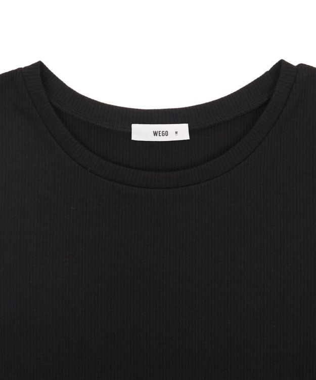 WEGO 【SMサイズ展開】コンパクトリブT ブラック