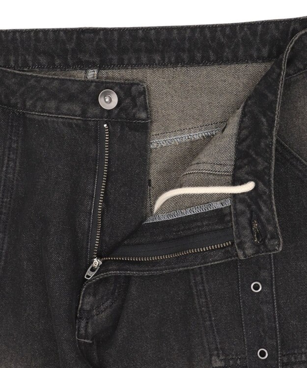 WEGO マルチZIPデニムパンツ デニムブラックソノタ