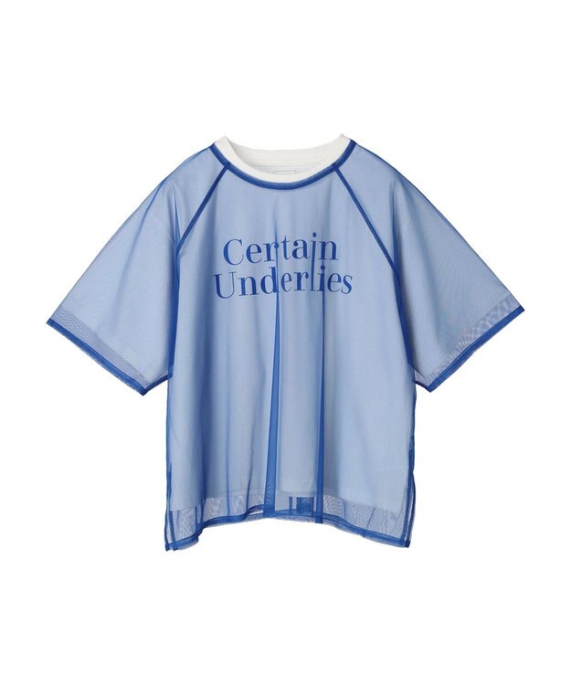 Green Parks ＳＥＴ２点　チュール＋ロゴＴｅｅ Blue