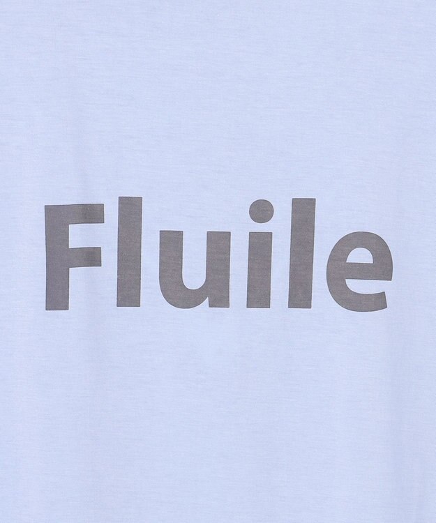 BEIGE， STELLERITE / コットンロゴTシャツ Sax