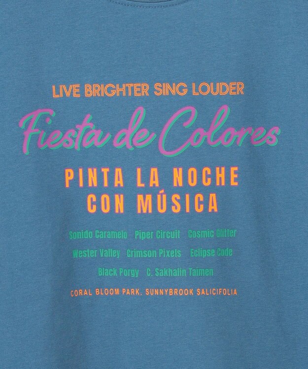 ANY ANYファンクションロゴTシャツ ブルー