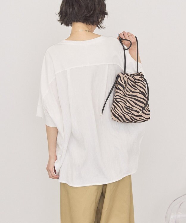 AMERICAN HOLIC 異素材コクーンプルオーバー Off White