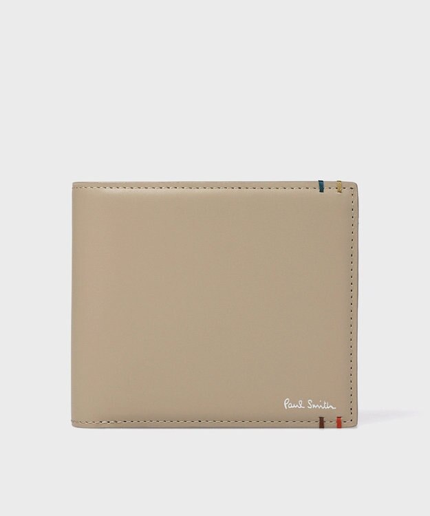 Paul Smith ハイライトステッチ 2つ折り財布 ベージュ