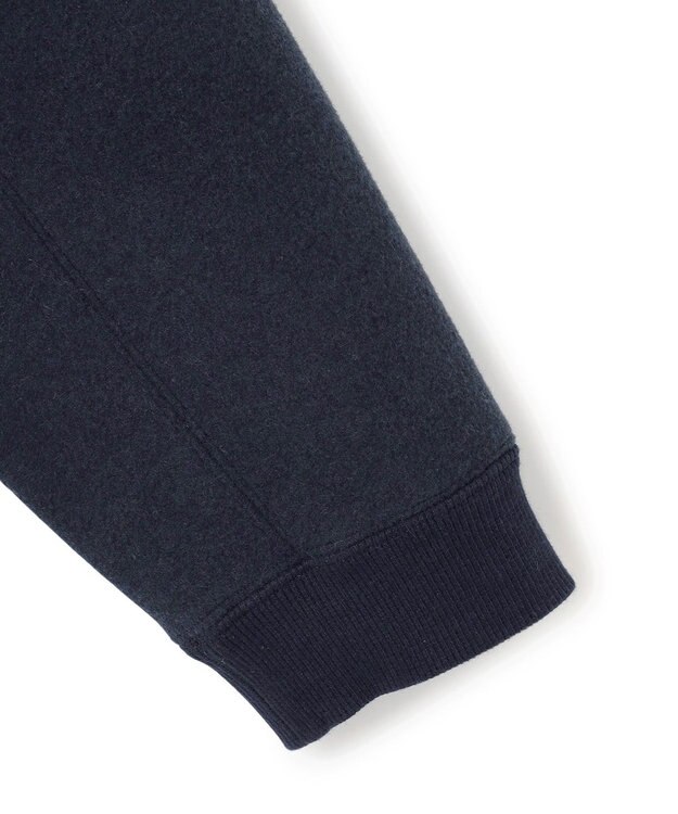 J.PRESS YORK STREET 【WOMEN】NEEDLE JERSEY ボトルネックプルオーバー ネイビー系