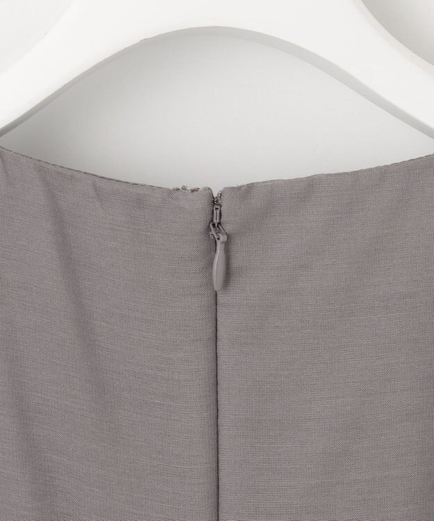 J.PRESS LADIES L 【WEB限定カラーあり・洗える】 ブライトスパンボイル ワンピース ライトグレー系