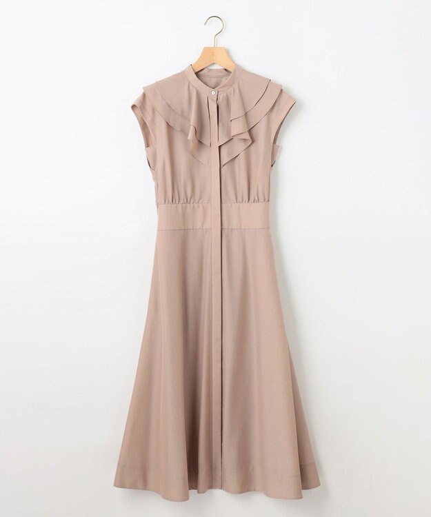 組曲 【WEB限定】シアーボイル ラッフルワンピース ラテベージュ系