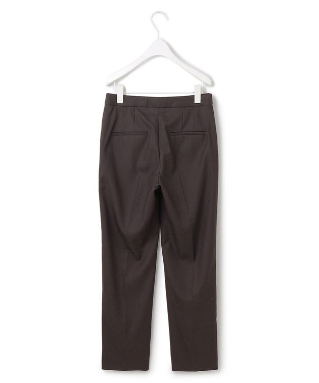 ICB 【洗える】プロヴィスウールツイル スティックパンツ チャコール系