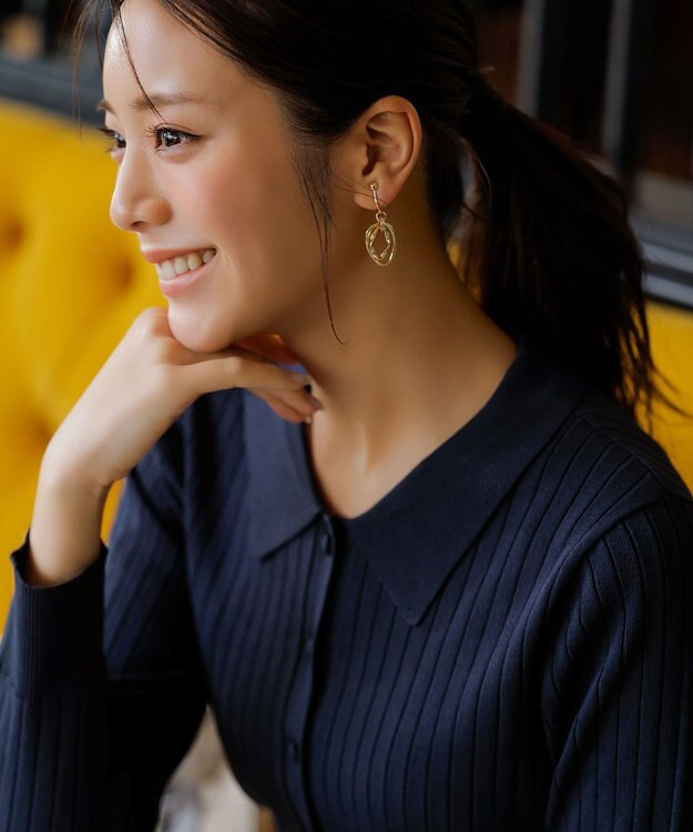 ANY SIS ツイストリング イヤリング ゴールド