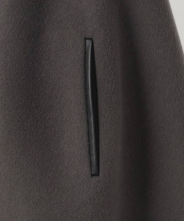 23区 【R(アール)】ウールリバー ポンチョ グレー系