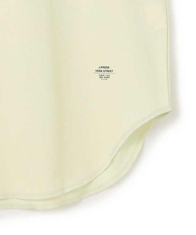 J.PRESS YORK STREET 【UNISEX】接触冷感 ラグランスリーブTシャツ ライトグリーン系