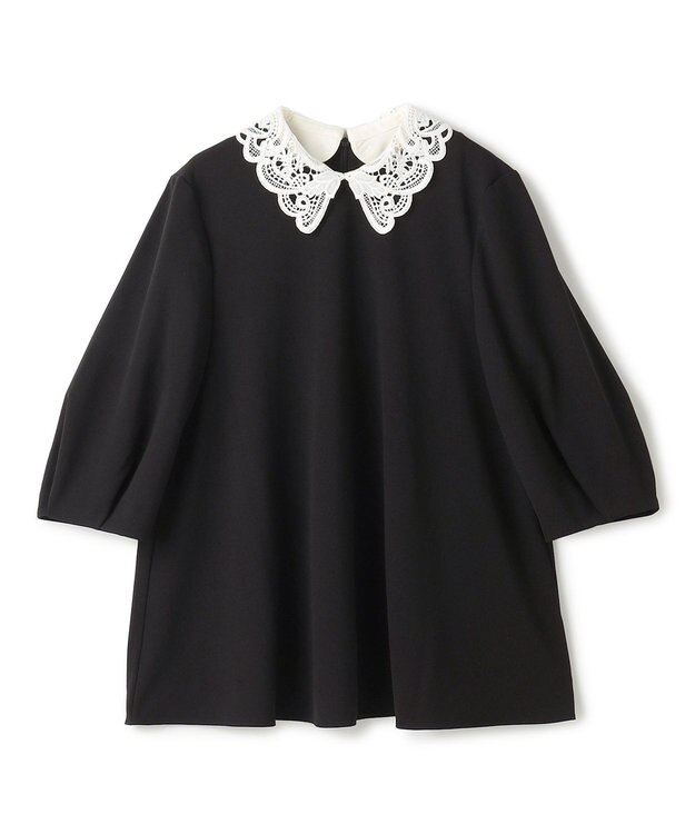 UNFILO 【2WAY】BEAUTY MOVE レース襟ブラウス ブラック