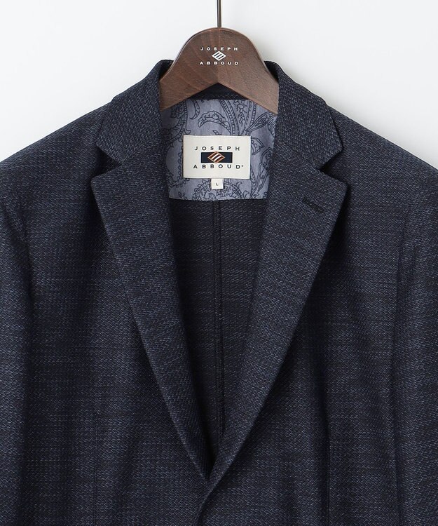 JOSEPH ABBOUD 【キングサイズ・洗える】スタイルアップジャケット ネイビー系