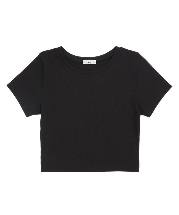 WEGO 【SMサイズ展開】コンパクトリブT ブラック
