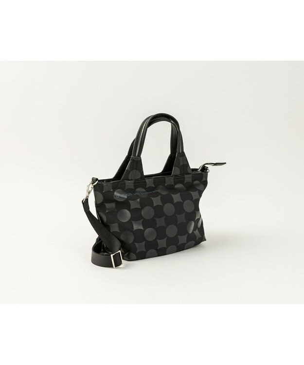 MIYABIYA La quoh with kirakaracho 南蛮七宝ベーシックプリント スモールトート 玄(ブラック)