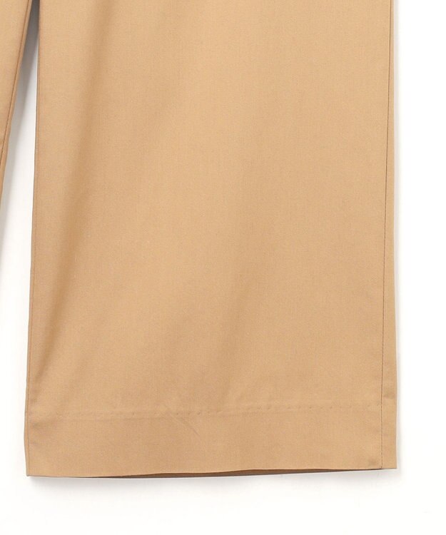 J.PRESS LADIES 【洗える・接触冷感・吸水速乾】ドライリネンストレッチ ワイド パンツ キャメル系