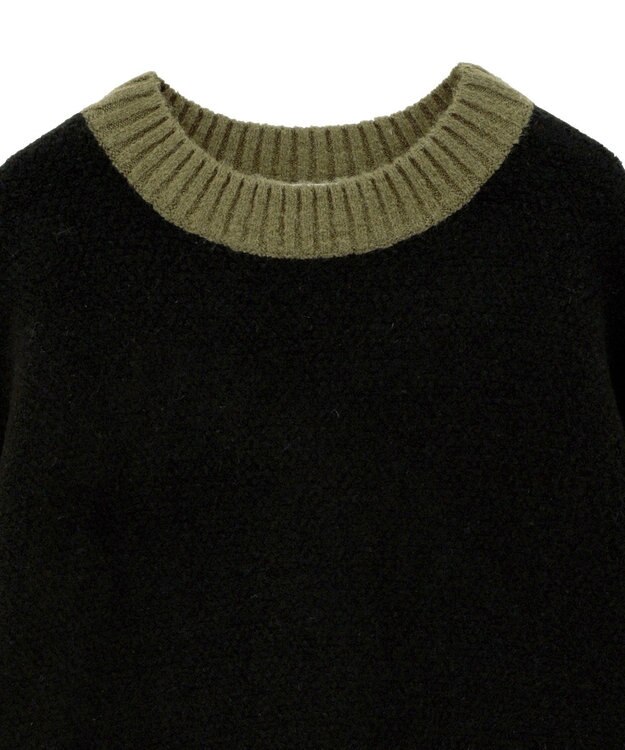 AMERICAN HOLIC バイカラーニットプルオーバー【WEB限定カラー有り】 Gray Mixture