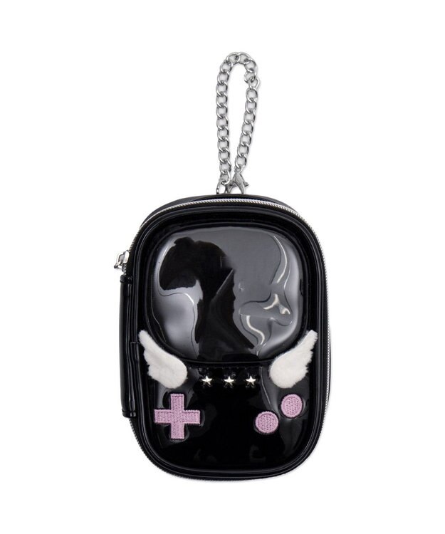 WEGO 【痛バ＆推し活グッズ】GAMEぬいポーチ ブラック