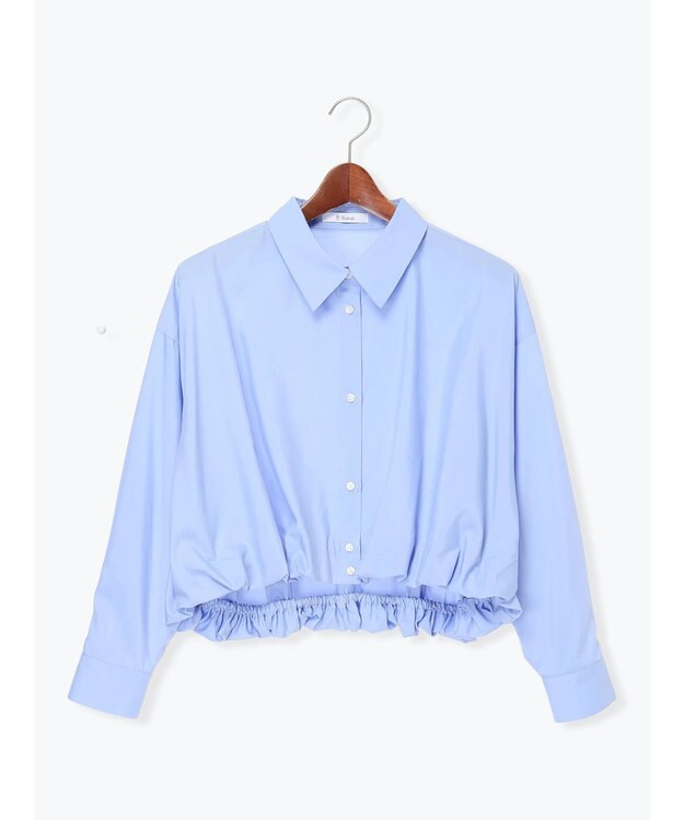 Te chichi 【雑誌掲載アイテム】バルーンヘムシャツ サックスブルー