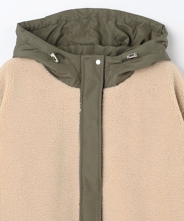 ANY 【LEE掲載】ボアコート ベージュ×カーキ