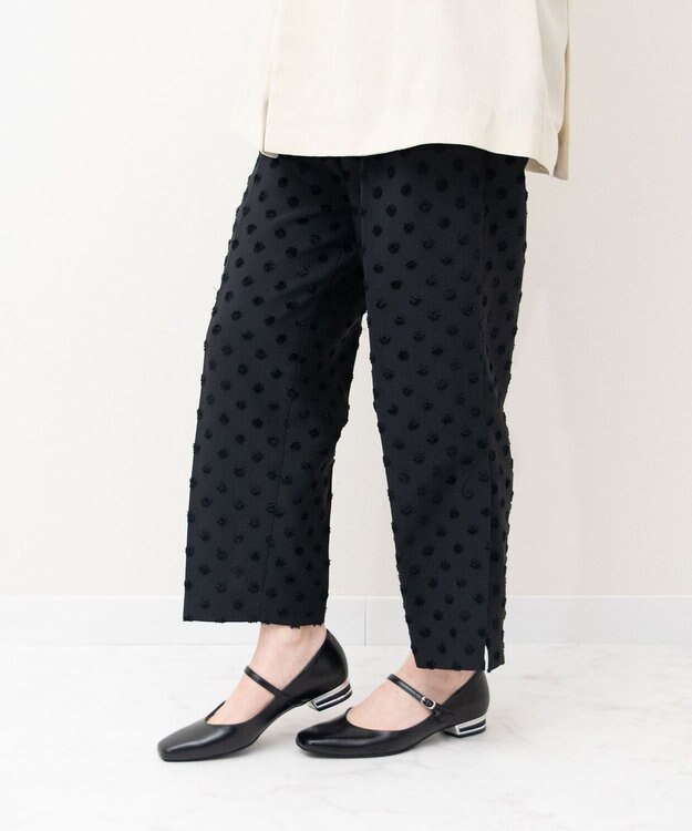 Bridget Birkin 【PARADIS COULEUR】スクエアトウビジューレーンパンプス ブラック