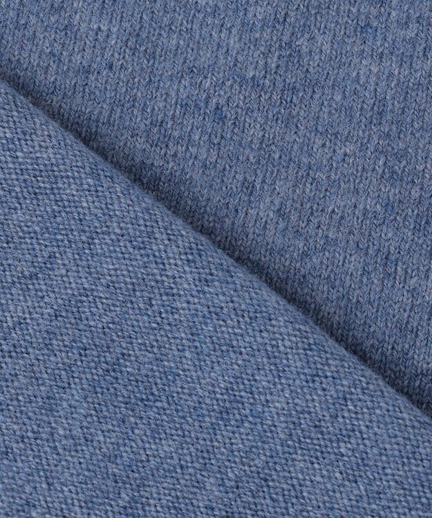 J.PRESS YORK STREET 【UNISEX】ウールカシミヤ フーディーニット ダルブルー系