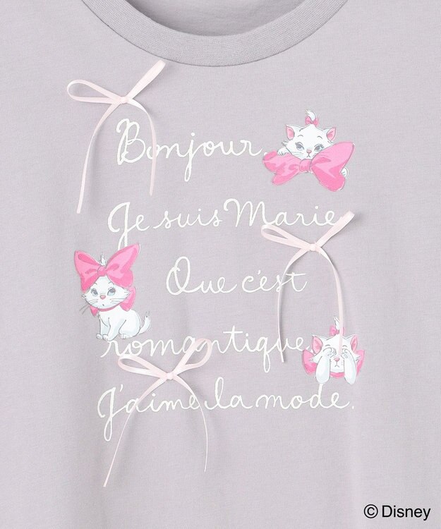 ANY KIDS 【ディズニー/マリー】ショート丈 半袖Tシャツ ライトグレー