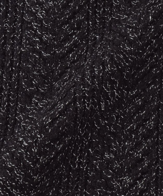 JOSEPH HOMME メランジヘリンボンストライプ　マフラー ブラック系