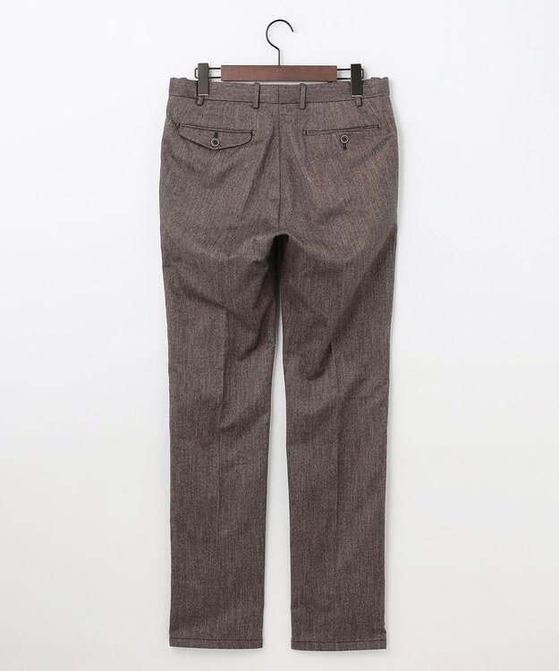 JOSEPH ABBOUD 【キングサイズ・ウエストも伸びる！/暖か起毛裏地付/2WAYストレッチ/ オーガニック】オーガニックコットン ウオーム パンツ ベージュ系