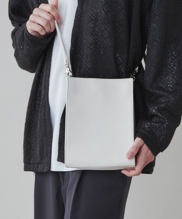 WEGO PUスクエアショルダー ホワイト