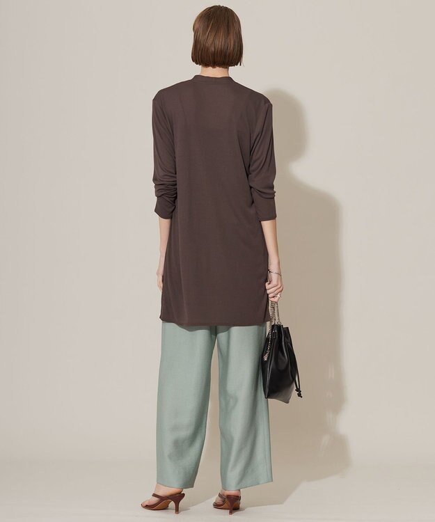 ICB L 【WEB限定カラーあり・接触冷感・UVカット】PINION ロングカーディガン ソイル系