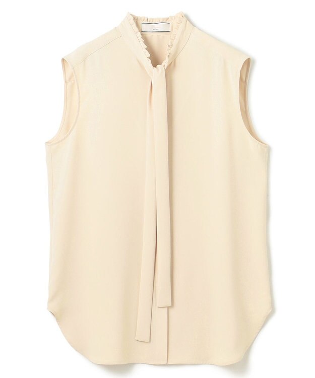 BEIGE， 【洗える】EVA / ボウタイブラウス Sheer Orange