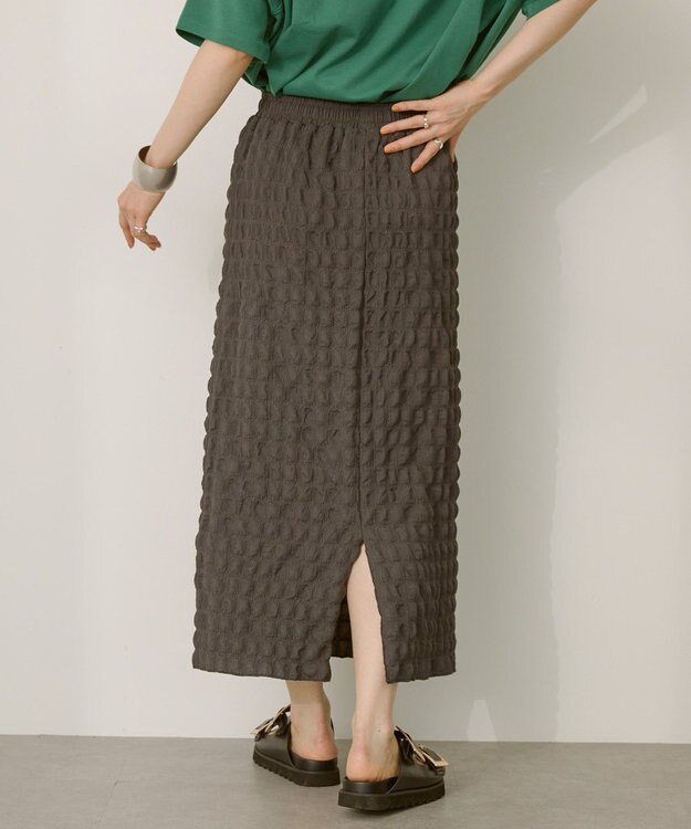 AMERICAN HOLIC ポコポコナロースカート Charcoal Gray