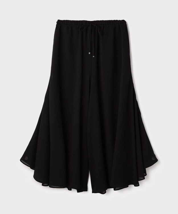 GRACE CONTINENTAL イレギュラーキュロットパンツ ブラック