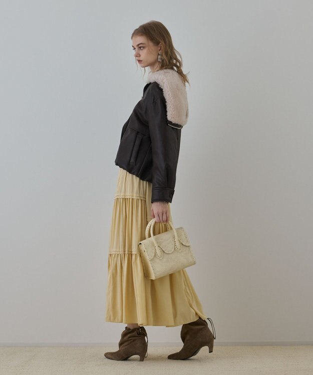 GRACE CONTINENTAL RollingSTHandbag ホワイト