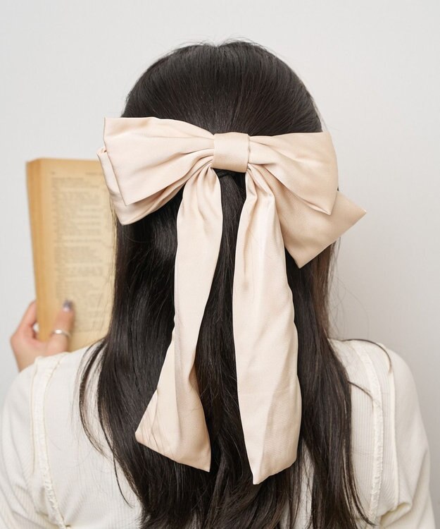 WEGO LBIGダブルリボンバレッタ オフホワイト