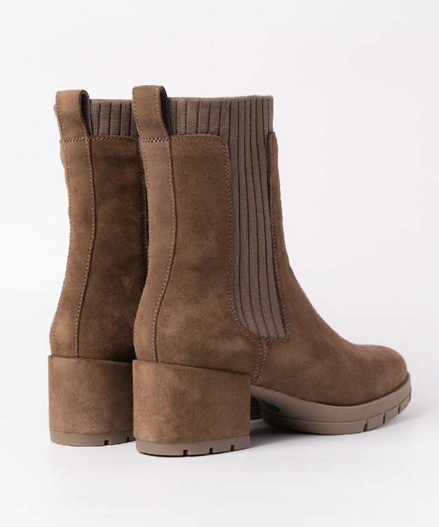 BONTRE 【UNISA/ウニサ】サイドリブニットショートブーツ トープ