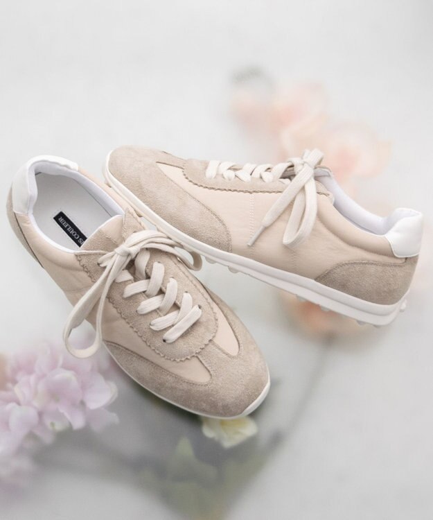 Bridget Birkin 【PARADIS COULEUR】異素材コンビロープロファイルスニーカー ベージュコンビ