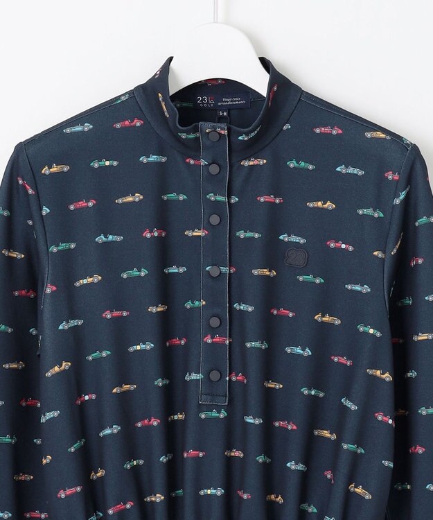 23区GOLF 【WOMEN】レーシングカープリント ワンピース ネイビー系5