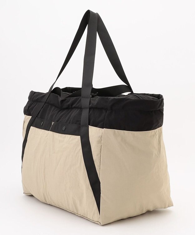 LA BAGAGERIE 【MONICA】ダブルハンドル　パッカブルビッグバッグ ベージュ