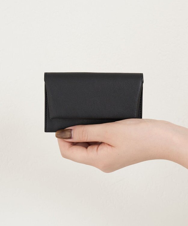 russet レザー名刺ケース(SO-439) Black