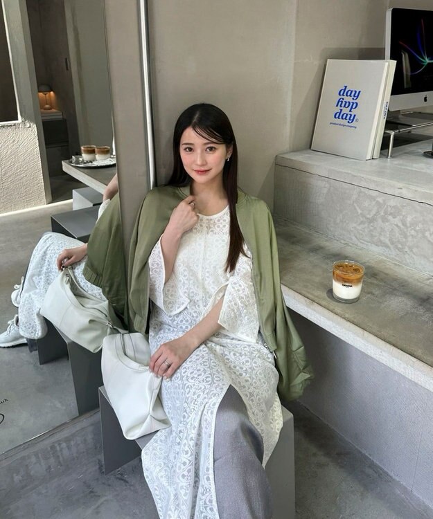 Green Parks AnriettMusee シアータックワイドパンツ Gray