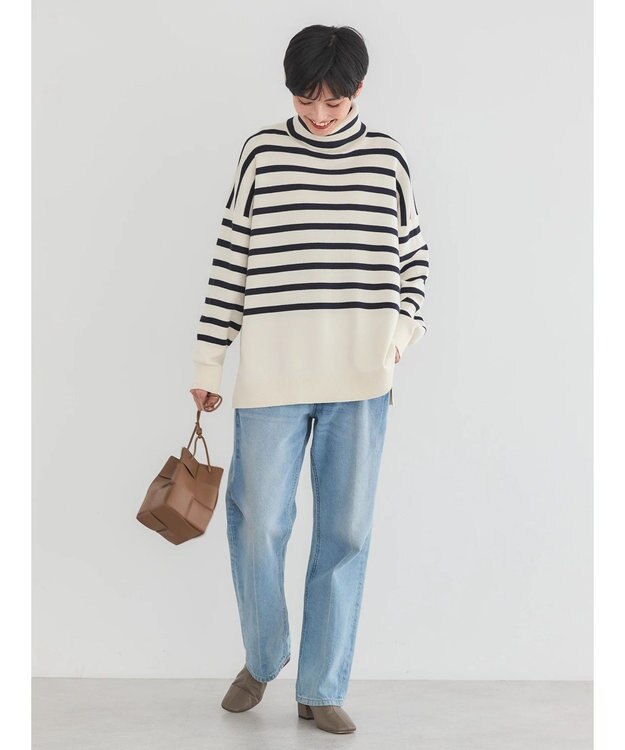 AMERICAN HOLIC バイパチタートルネックニットプルオーバー Border