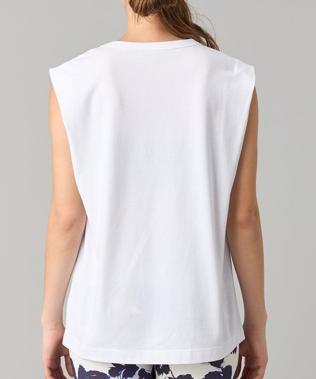 Chacott Handsome Cotton ノースリーブTシャツ ホワイト