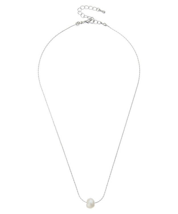 AMERICAN HOLIC テクスチャーメタル・淡水パールＳＥＴネックレス Silver