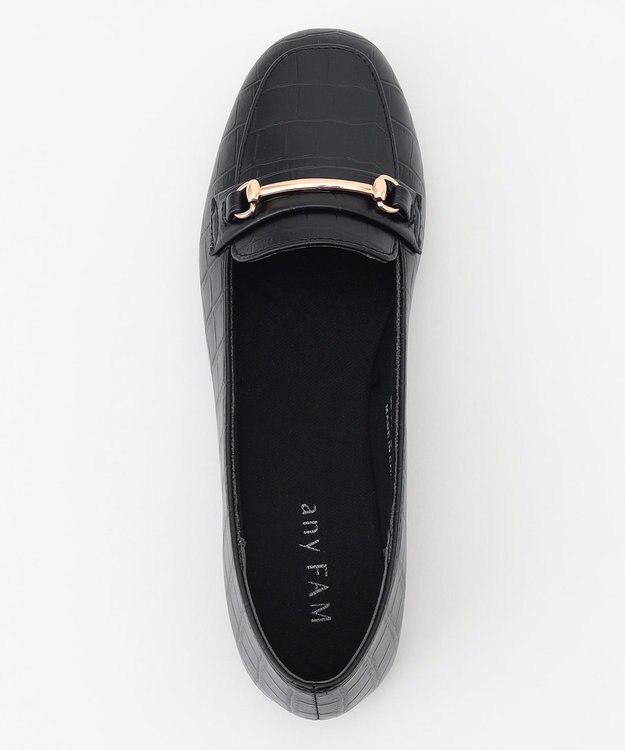 ANY 走れるローファー クロコブラック